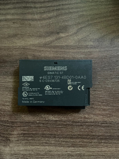 Siemens 6ES7131-4BD01-0AA0 ET200S 4DI DC24V Digital Input Module Used Working