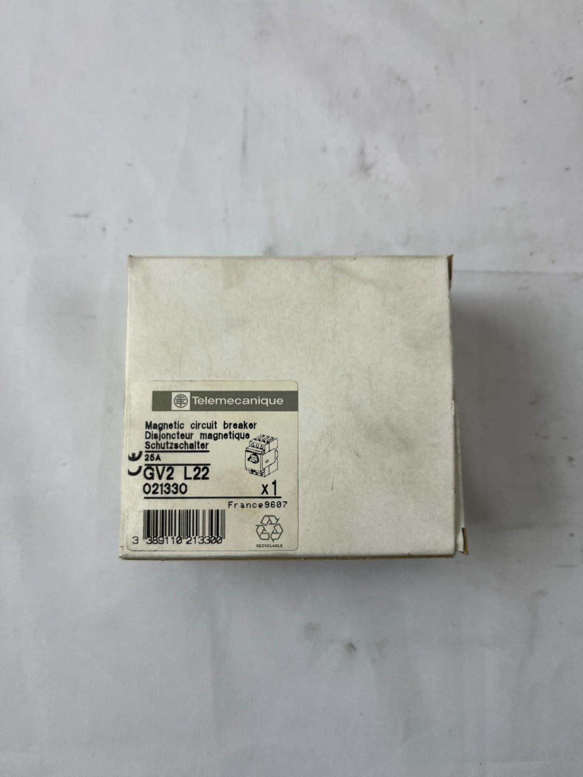 Telemecanique GV2 L22 Motor Circuit Breaker 25A IEC947-2 New Spare Unit Original
