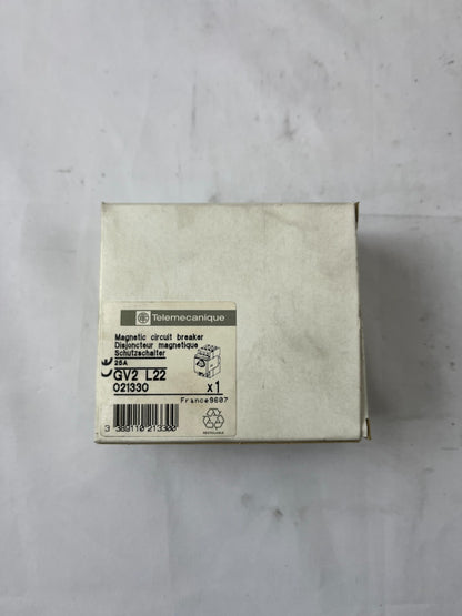 Telemecanique GV2 L22 Motor Circuit Breaker 25A IEC947-2 New Spare Unit Original
