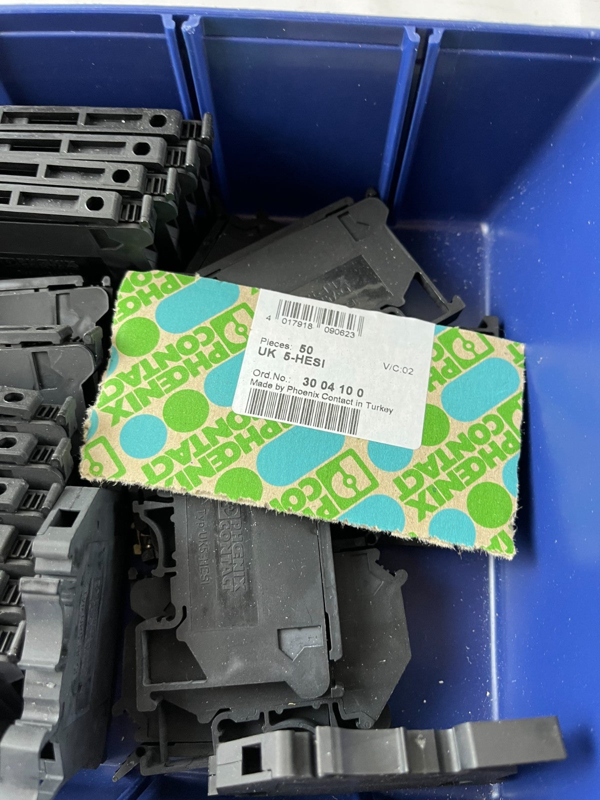 Phoenix Contact UK5-HESI Fuse Terminal Blocks DIN Rail Lot Used Spares