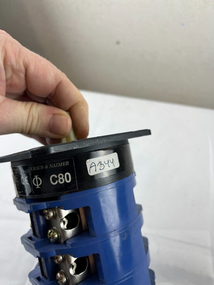 Kraus & Naimer C80 Rotary Cam Switch 100 A 690 V 4‑Deck New Surplus Spare Part