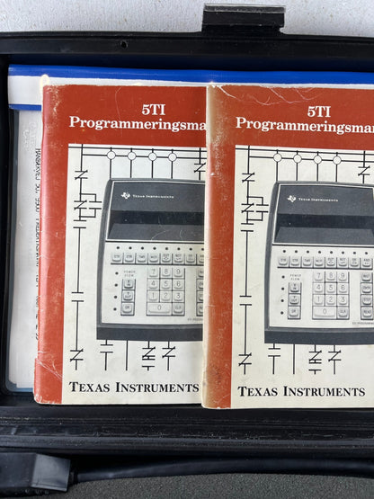 Texas Instruments 5TI-2000 PLC Programmer in Case w/ Manuals, Used Working
