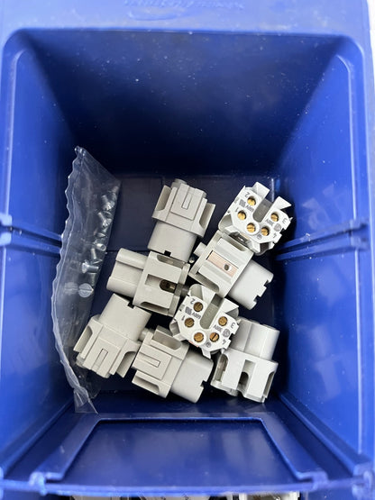 Harting Han Q5/0-M-QL & Q5/0-F-QL Connectors Bundle Used Mixed Spares