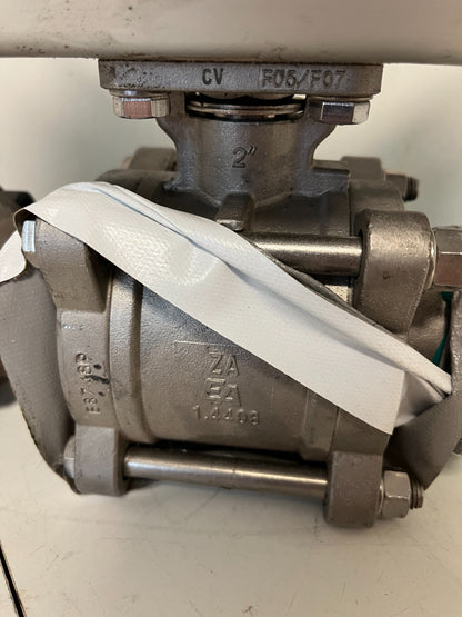 END-Armaturen ZA310367 DN50 Pneumatic Ball Valve PN64 SS PTFE Double Acting