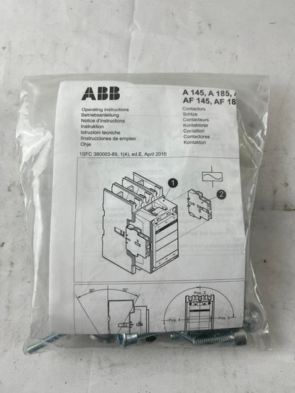 ABB Mounting Kit for A145 A185 AF145 AF185 Contactors New Spare Unit