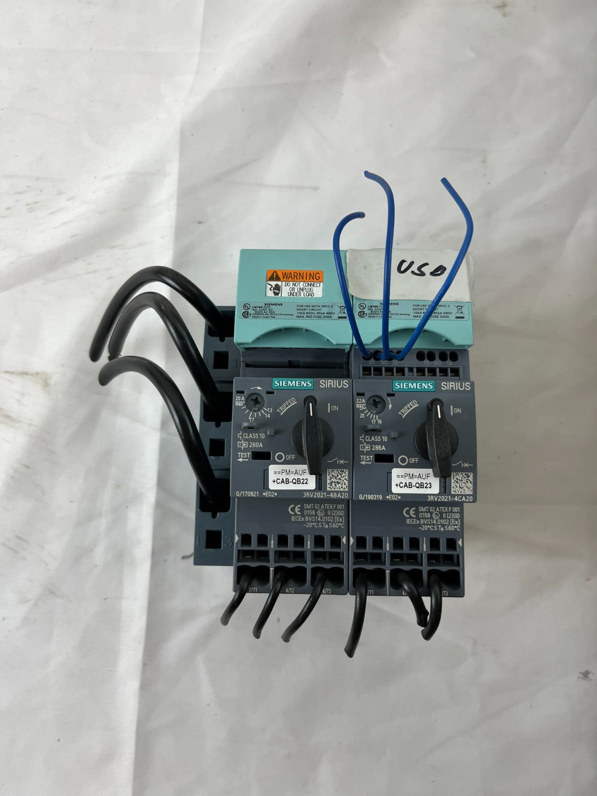 Siemens Sirius 3RV2021 Motor Protection Breaker Assembly 3RV2021-4BA20 Lot