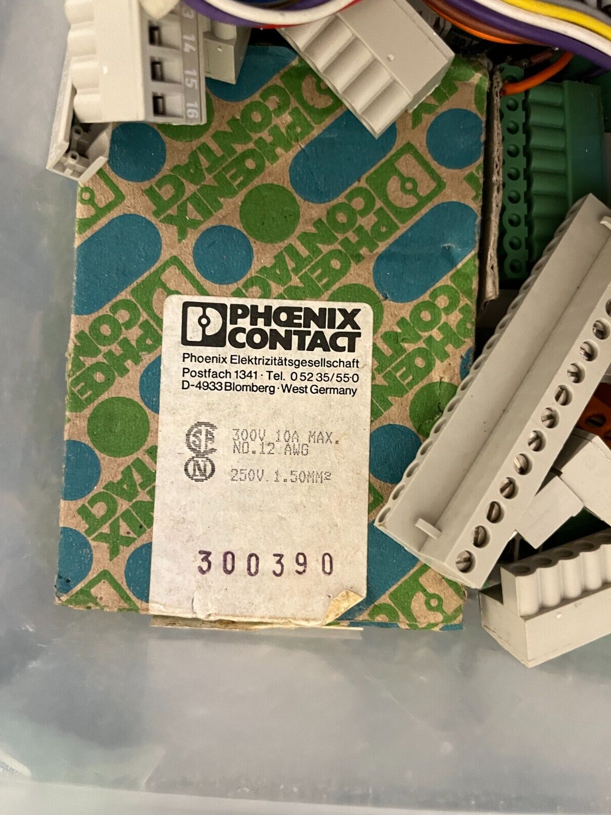 Lot of Phoenix Contact & Assorted Terminal Block Connectors - Mixed Green/Gray