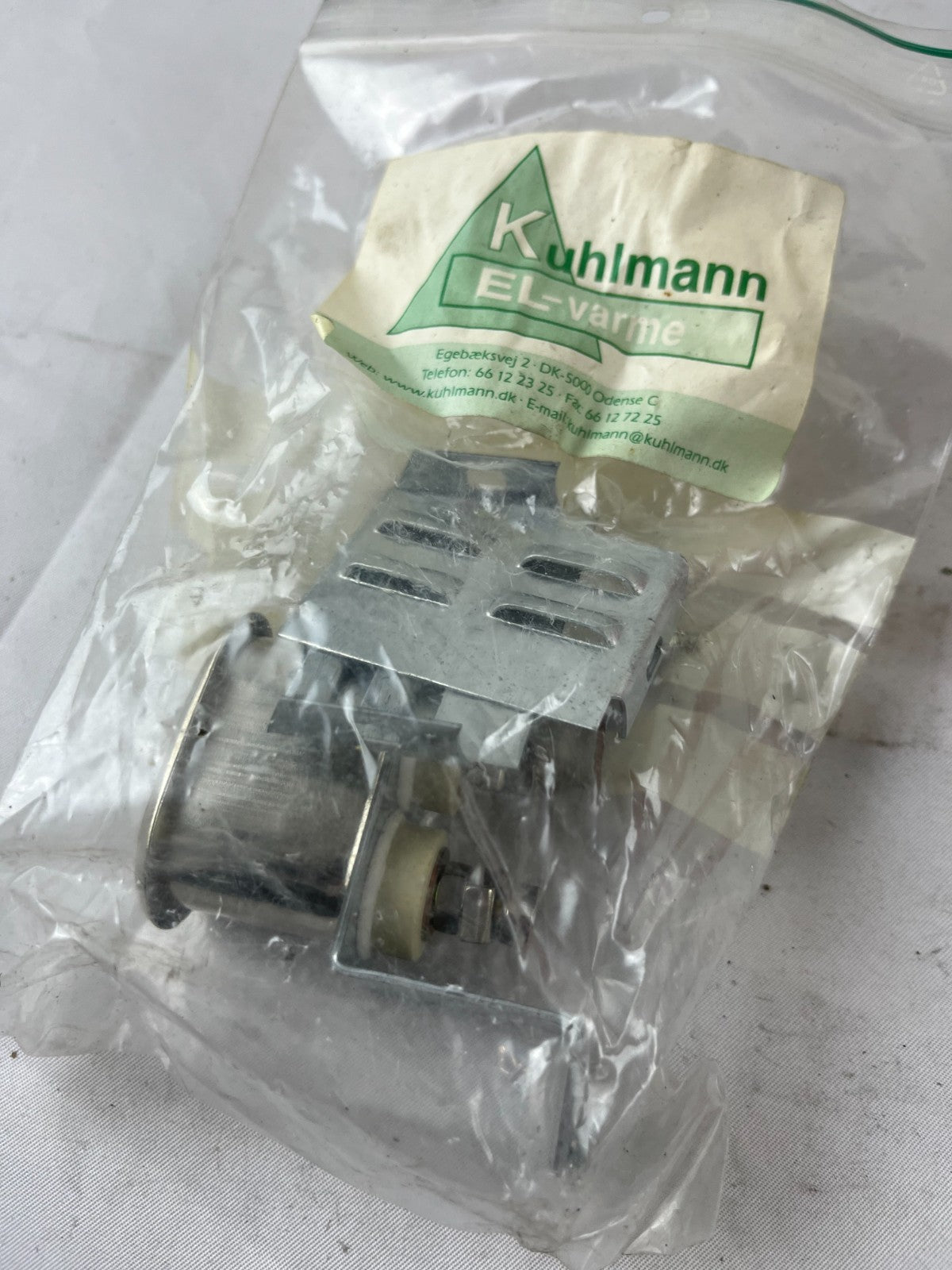 Kuhlmann EL-Varme Dual Terminal Heater Element Bracket Assembly New Old Stock