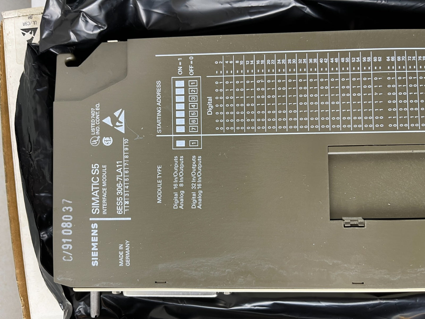 Siemens SIMATIC S5 IM306 Interface Module 6ES5306‑7LA11 Used Spare Part