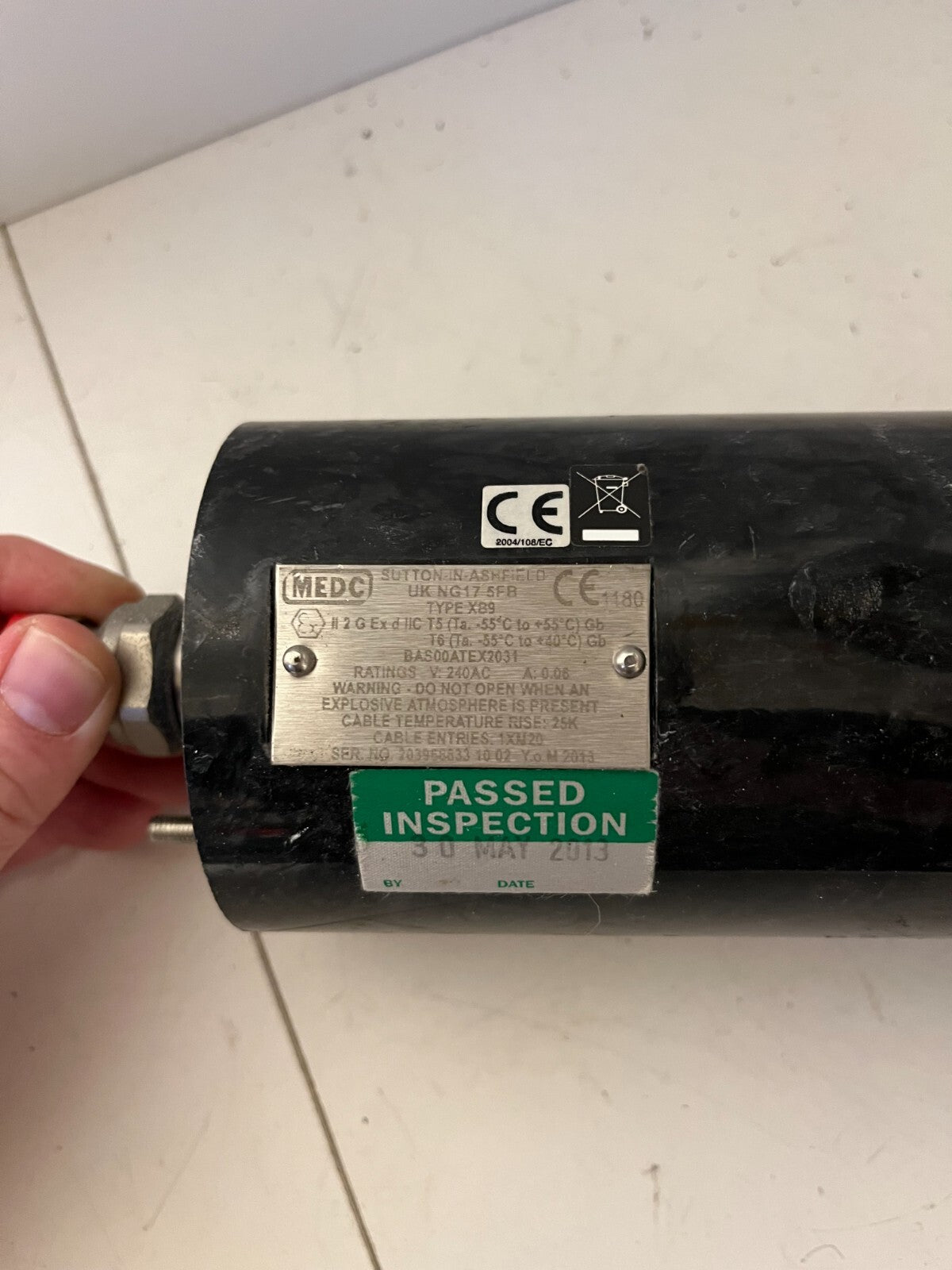 MEDC X89 Explosion-Proof Warning Beacon Light 240V AC ATEX Rated - Used, Tested