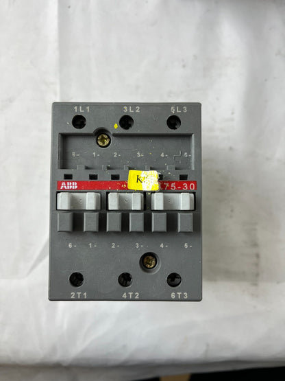 ABB A75-30 Contactor 3P 125A IEC 690V Industrial Motor Starter Used Spare Unit