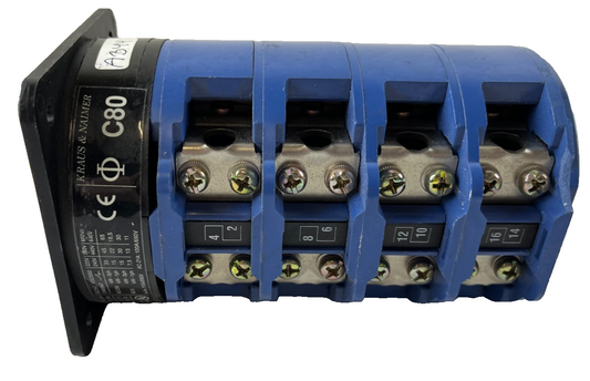 Kraus & Naimer C80 Rotary Cam Switch 100 A 690 V 4‑Deck New Surplus Spare Part