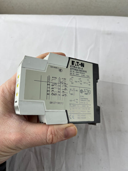 Eaton ETR4-69-A Timer Relay NEW 24-240V 0.05s-100h Multifunction DIN XTTR6A100H6