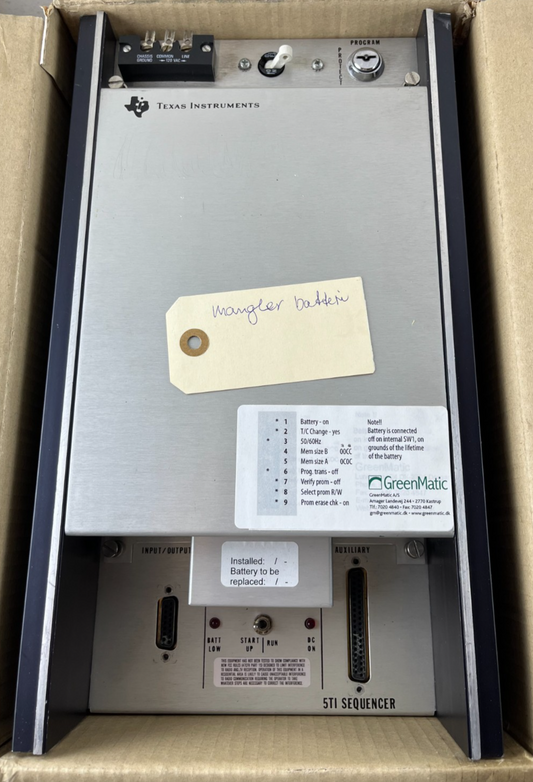 Texas Instruments 5TI-1034-1 5TI Sequencer 4K 102–132 VAC New Old Stock