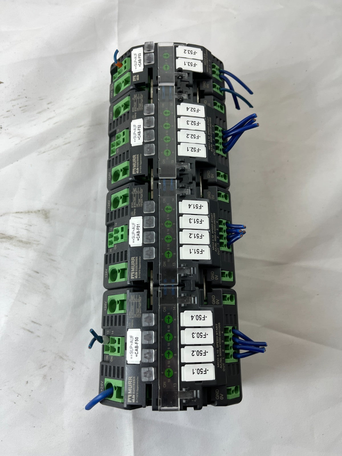 Lot of 4x Murr Elektronik D-71570 Relay Interface Modules 24VDC DIN Rail Used