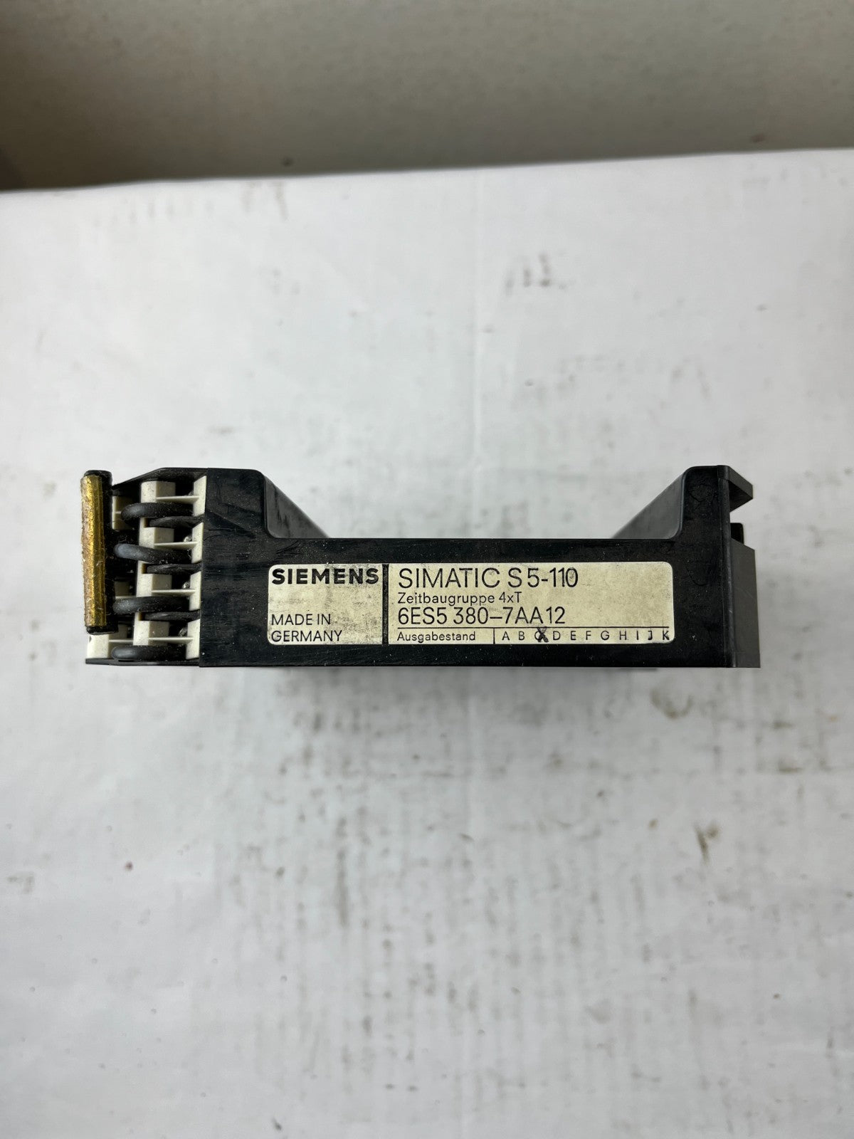 Siemens 6ES5380-7AA12 Simatic S5-110 Timer Module 4xT Used Spare Unit