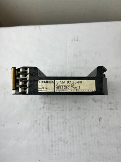 Siemens 6ES5380-7AA12 Simatic S5-110 Timer Module 4xT Used Spare Unit