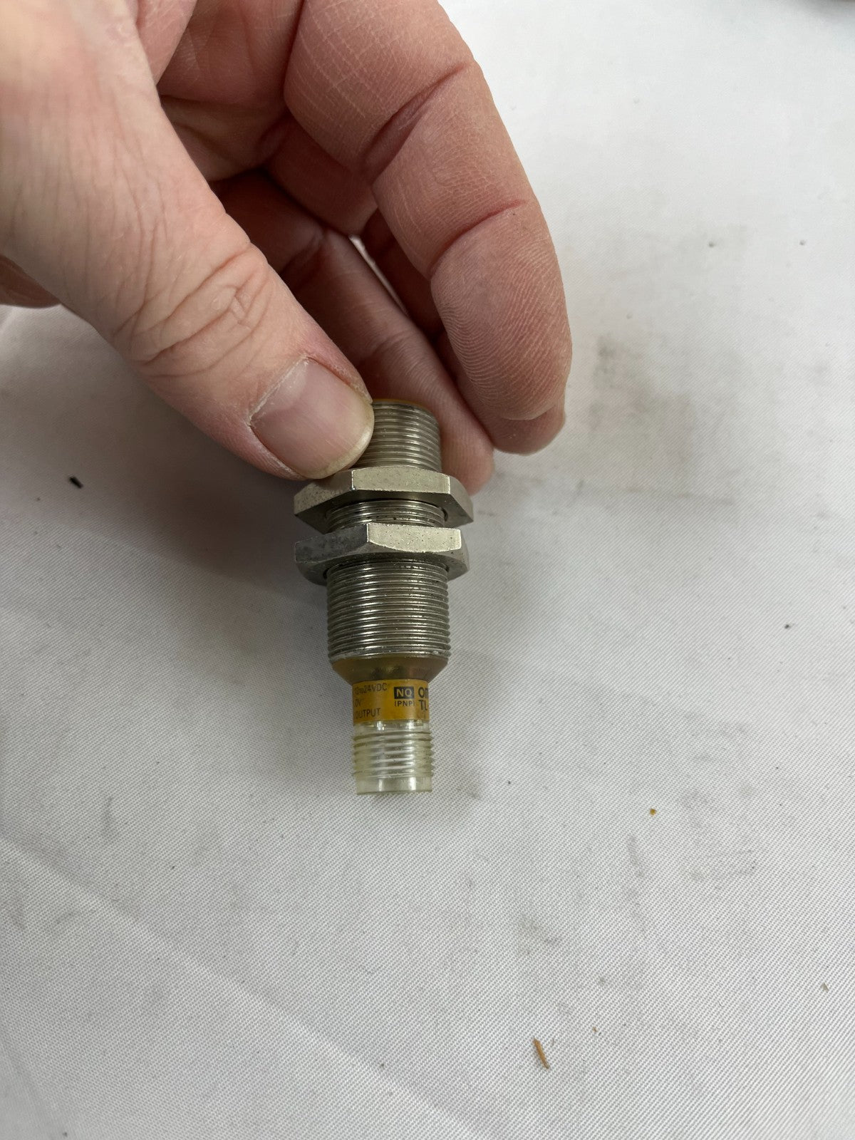 Omron TL‑X5B1‑P1E Inductive Proximity Sensor 5 mm Range 12–24 VDC M18 M12 USED