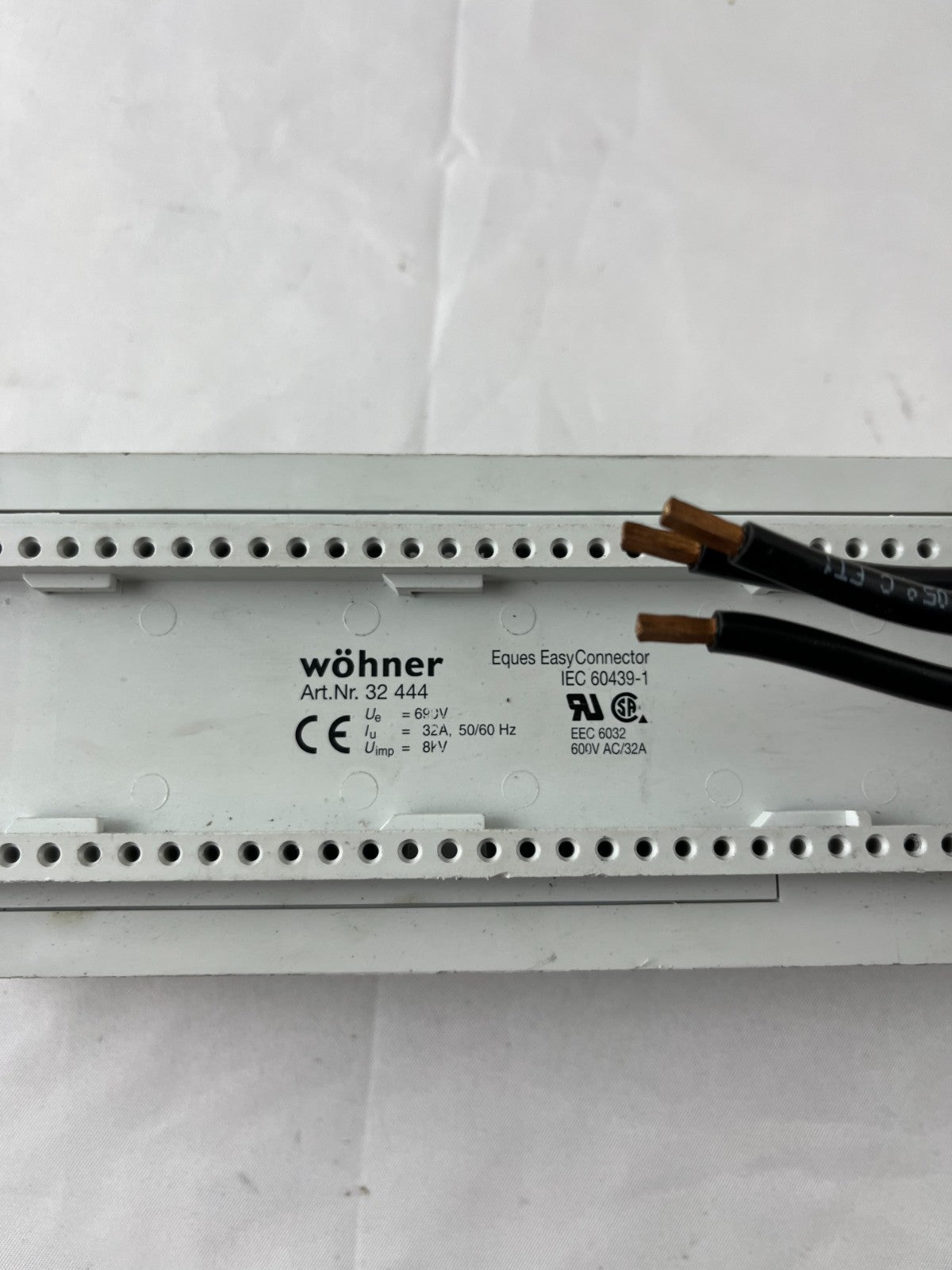 Wöhner 32 444 EQUES EasyConnector Busbar Adapter 32A 690V 3‑Pole New Spare