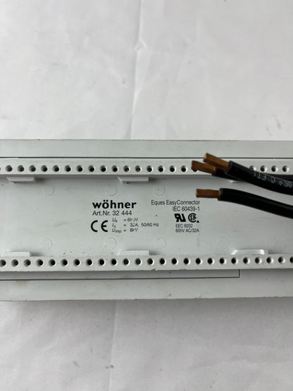 Wöhner 32 444 EQUES EasyConnector Busbar Adapter 32A 690V 3‑Pole New Spare
