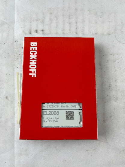 Beckhoff EL2008 EtherCAT Terminal 8‑Channel Digital Output 24V DC 0.5A New