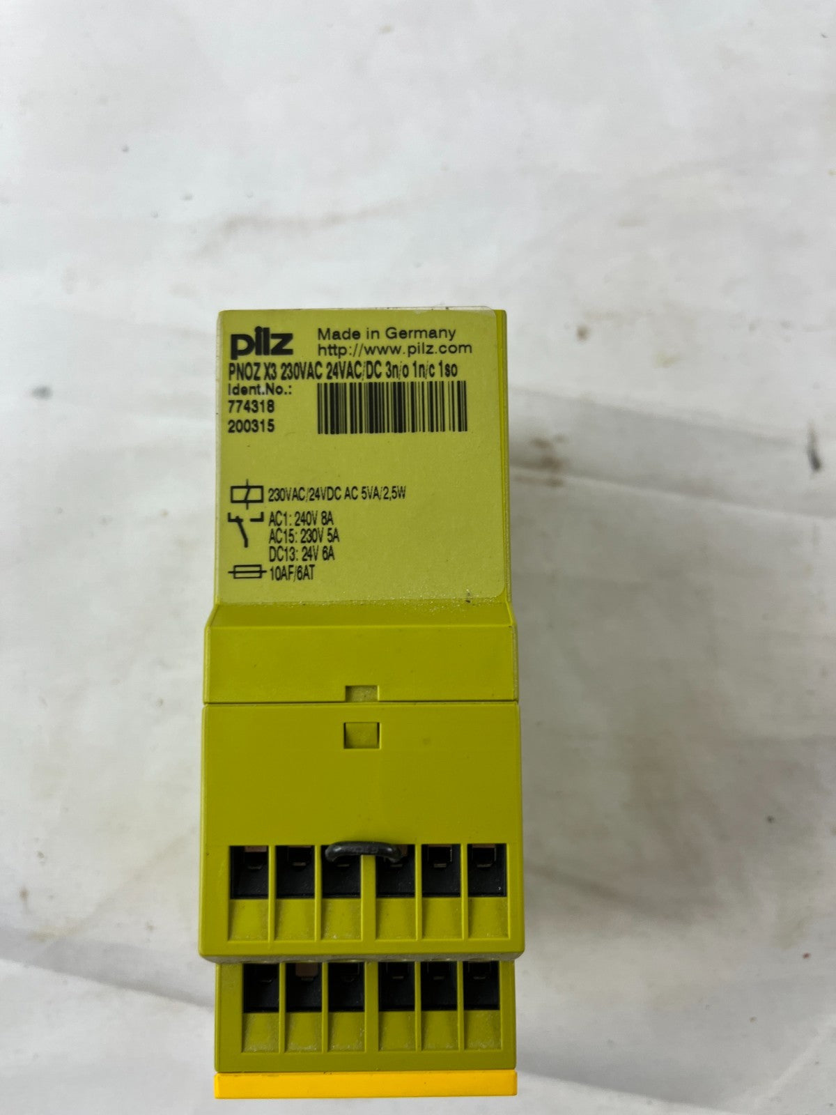 Pilz PNOZ X3 Safety Relay 24VAC/DC 230VAC Emergency Stop Module Used Spare Unit
