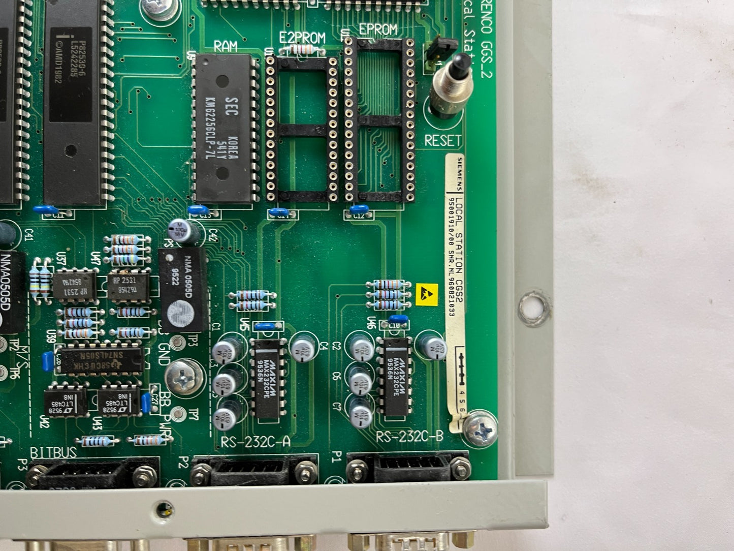 Siemens Local Station GGS2 00010101 Industrial Interface Module Rack Unit Used