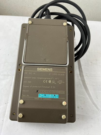 Siemens OP 393‑III Handheld Operator Panel 6ES5393‑0UA15 Used Spare Part