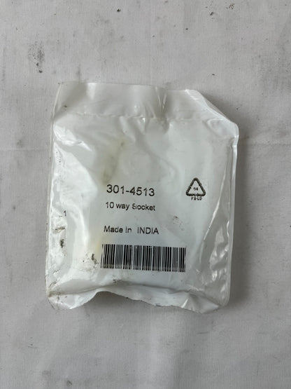 10 Way Socket Circular Connector 301-4513 Panel Mount New Unit Spare