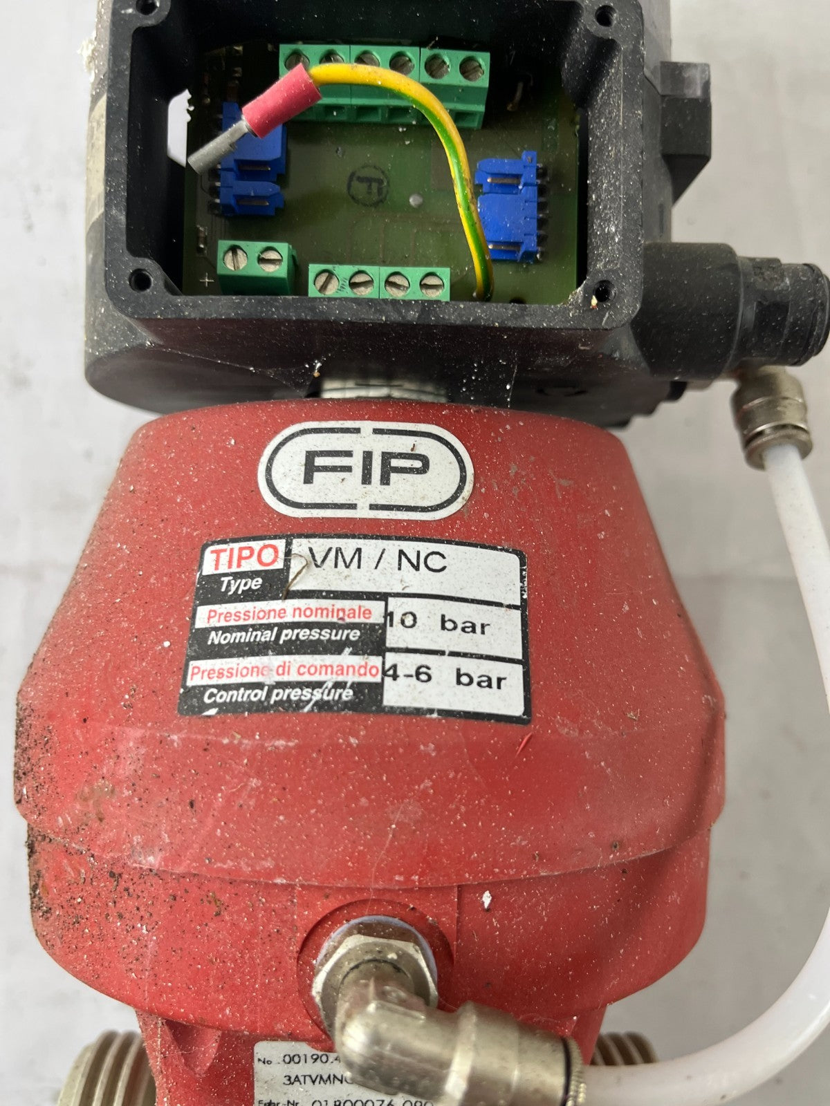 FIP VVM/NC Pneumatic Diaphragm Valve DN25 PN10 EPDM Smart Positioner Used Spare