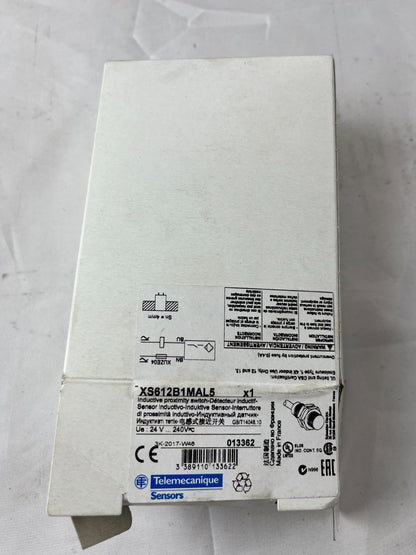 Schneider XS612B1MAL5 Proximity Sensor M12 4mm AC/DC New 5m Cable Telemecanique