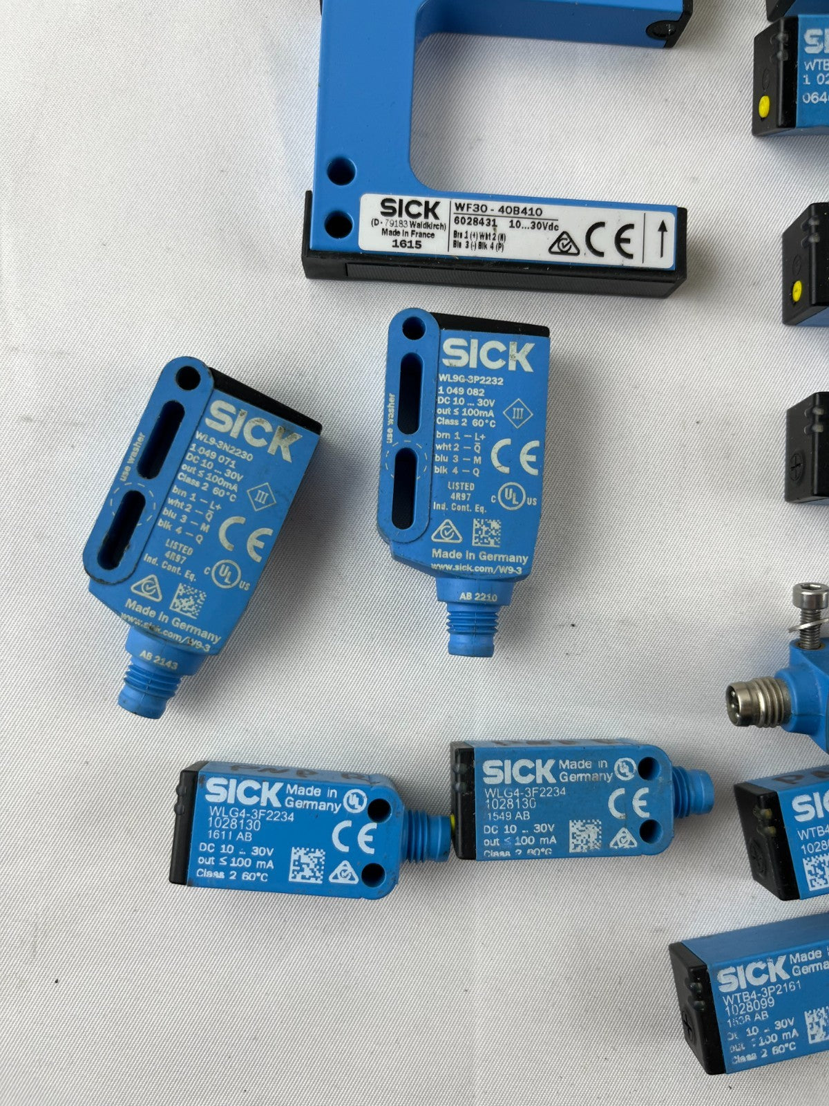 12x SICK Sensors USED Bundle WF30 WL9G WLG4 WTV4 WT4 Photoelectric Lot Germany