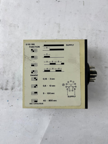 Electromatic S110 166 230 Combi Timer Automatic Start 230VAC 11‑Pin USED