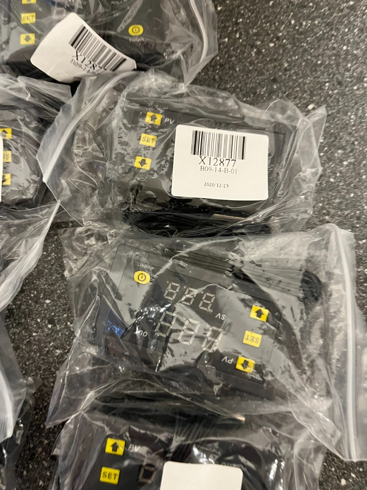 Lot of 8 Digital Temperature Controllers – X12877, New in Sealed Packaging
