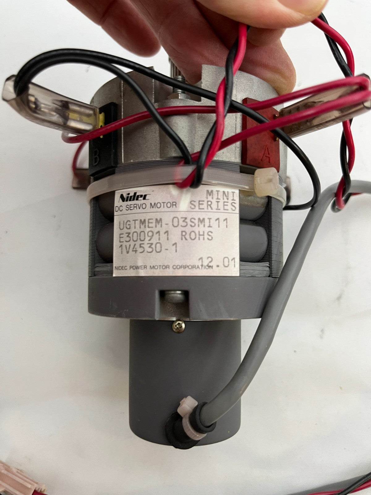 Nidec DC Servo Motor UGTMEM-03SM11 | Mini Series | 24V | Encoder | Industrial
