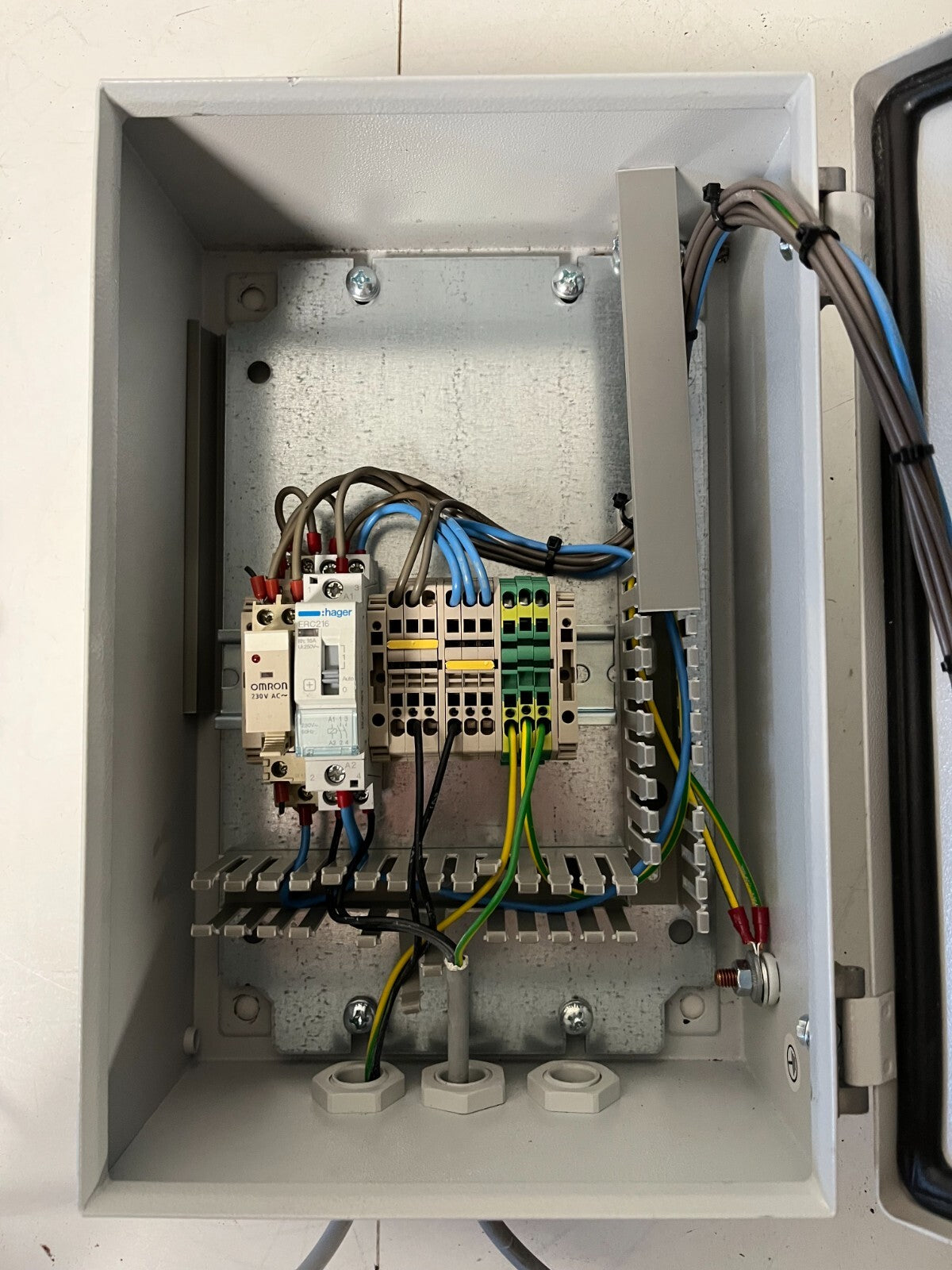 Industrial Control Panel Timer Box Rittal EB 1554.500 230V Omron H3CR – Working