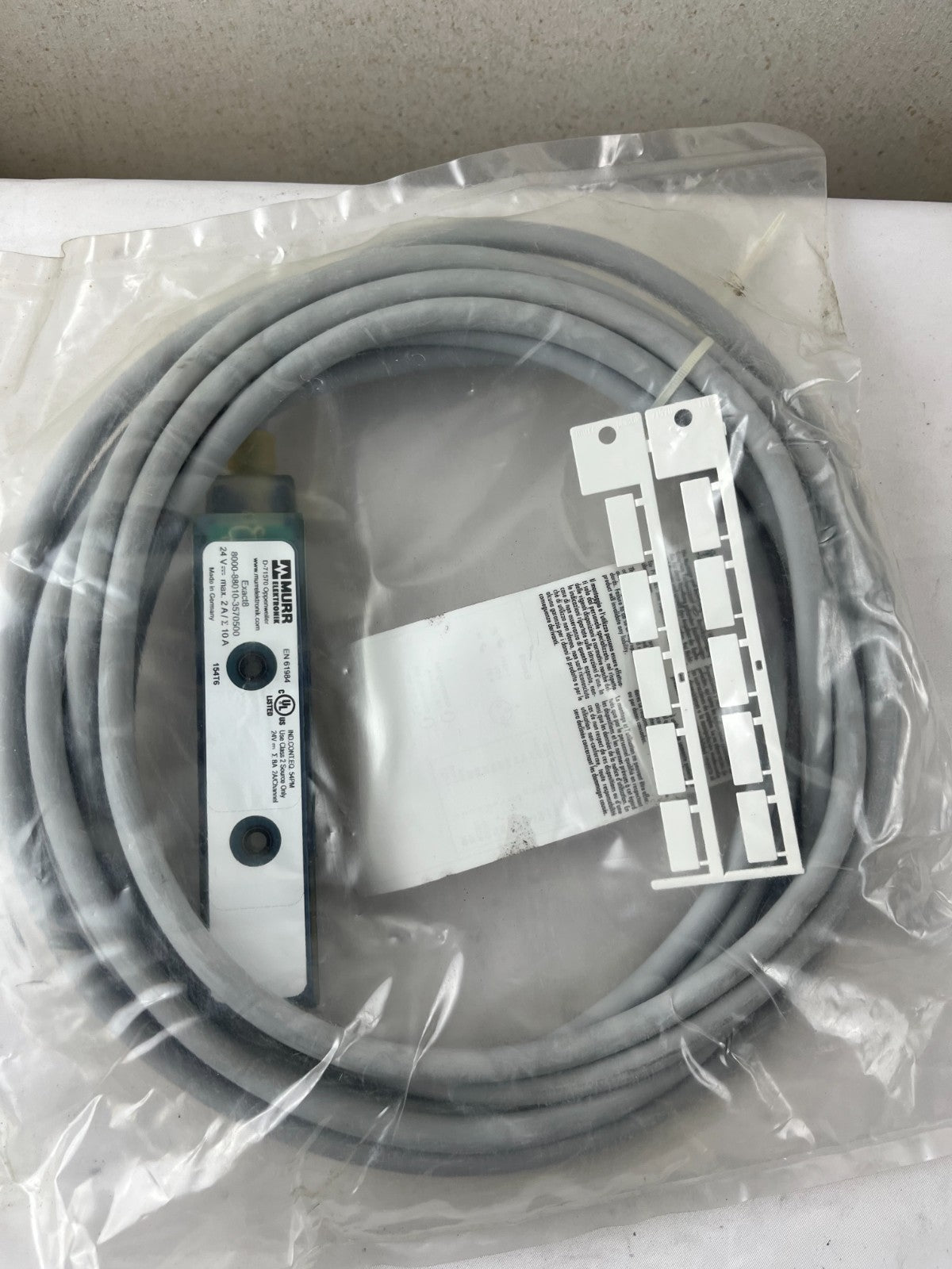Murr Elektronik exact8 8000-88010-3570500 8-Port M8 Distribution 5m Cable NEW