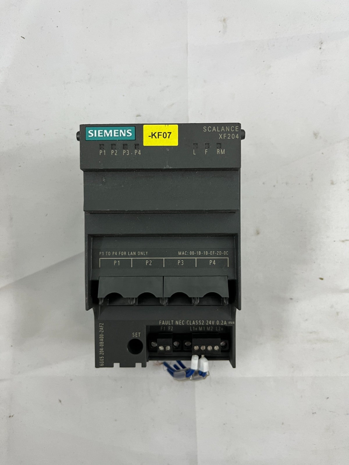 Siemens SCALANCE XF204 Industrial Ethernet Switch 6GK5204-0BA00-2AF2 Used