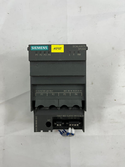 Siemens SCALANCE XF204 Industrial Ethernet Switch 6GK5204-0BA00-2AF2 Used