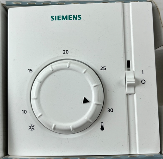 Siemens RAA30 Mechanical Room Thermostat 10–30 °C Heating Cooling New