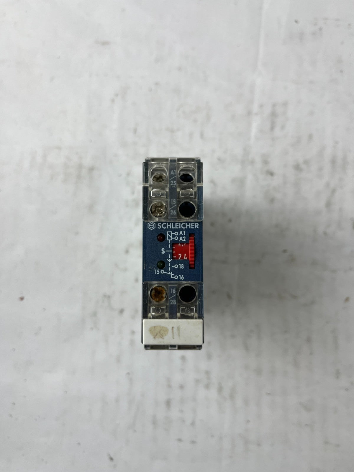 Schleicher KZT11 Timer Relay 230VAC 0.15-3s Time Delay DIN Rail Used Spare Unit