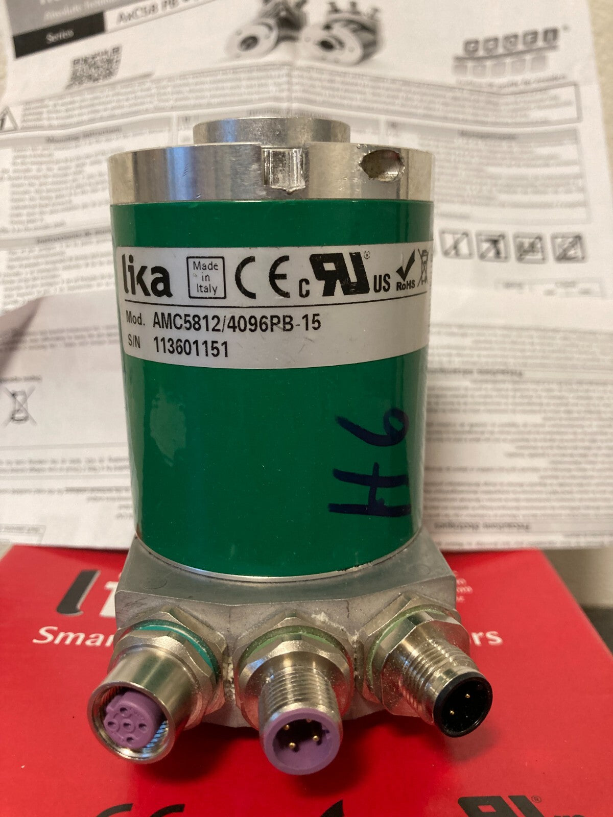 Lika AMC5812/4096PB-15 Rotary Encoder with Profibus Interface - Good Condition