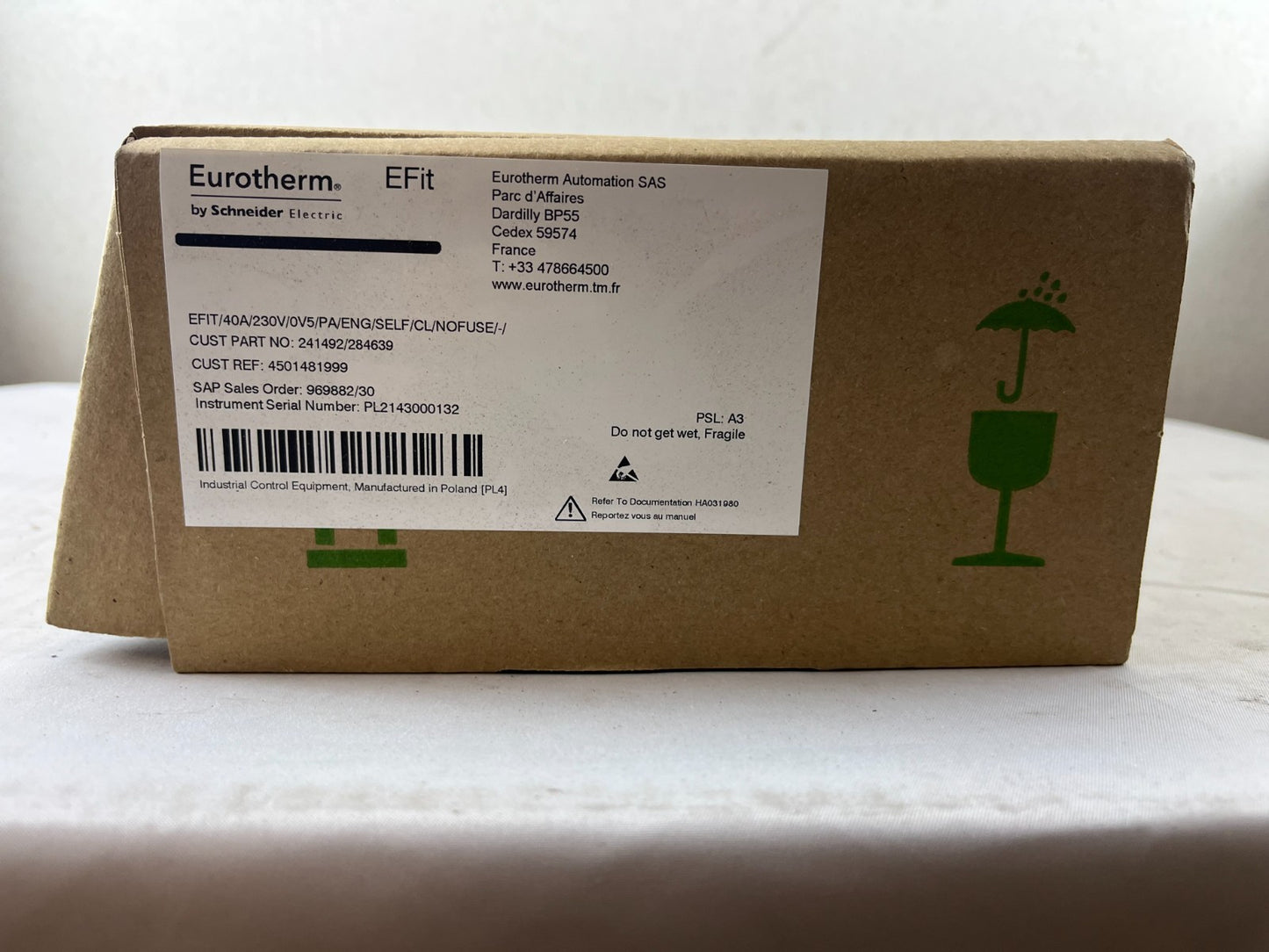 Eurotherm EFit 40A 230V SCR Power Controller Self‑Powered No Fuse New in Box