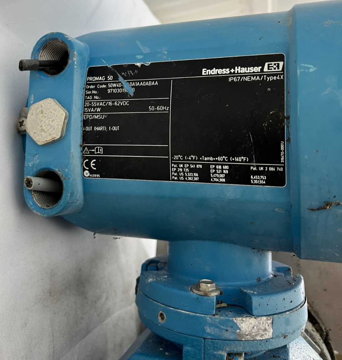 Endress+Hauser Promag W 50 Electromagnetic Flow Meter 50W40-UA0A1AA0ABAA DN40