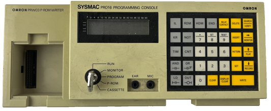 Omron SYSMAC PRO16 Programming Console + 3G2A3‑PRW03 P‑ROM Writer Used