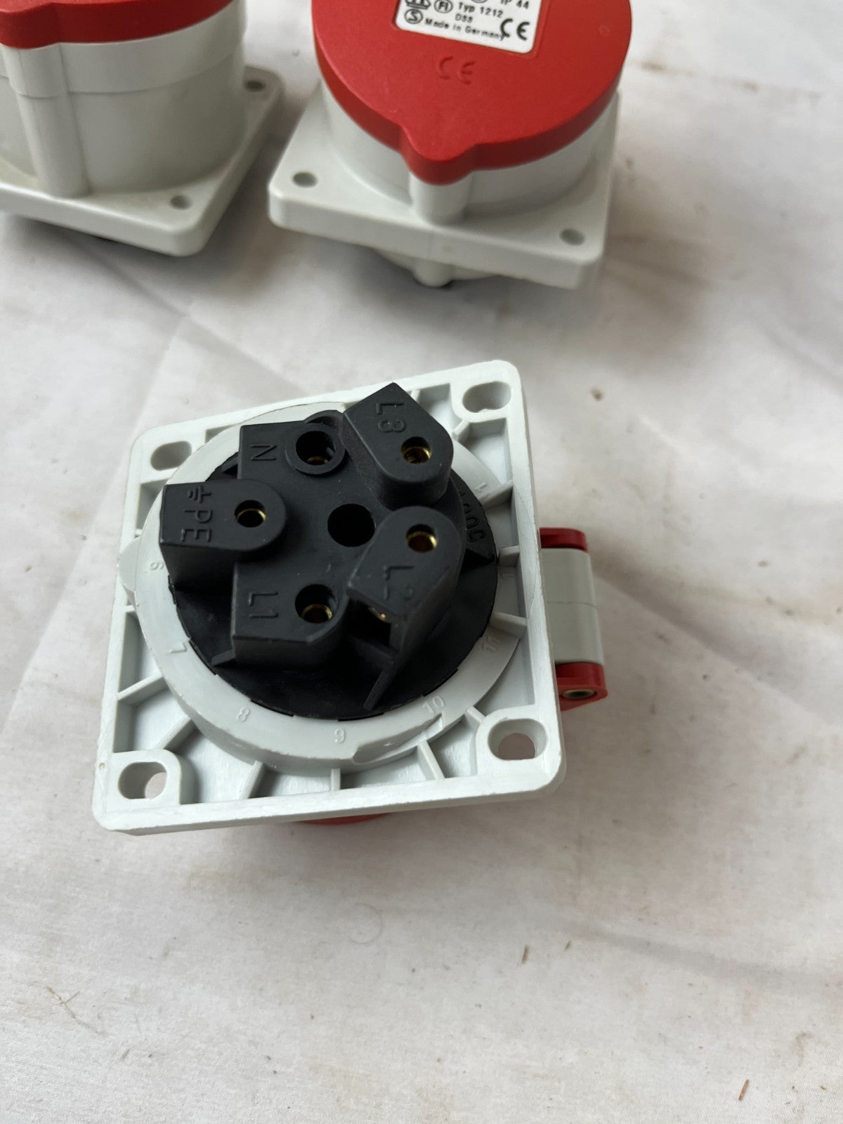 Bals 1212 IEC 16A 3P+N+E 6h IP44 Panel Socket New Lot of 3x Spare Bundle