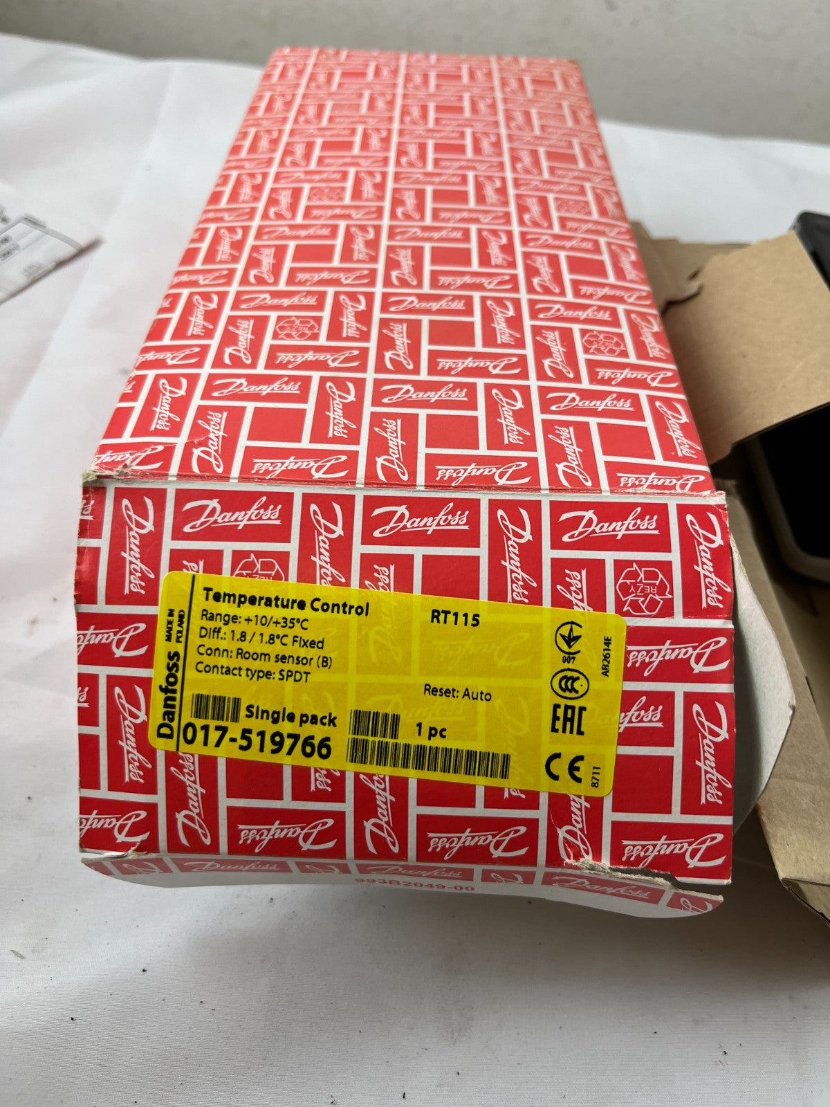 Danfoss RT115 Temperature Control Thermostat 017-519766 SPDT New In Box