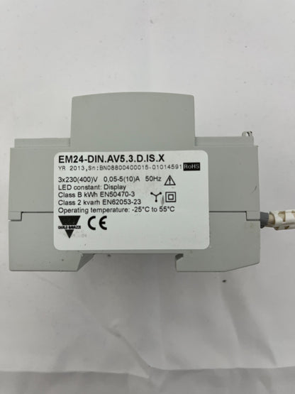Carlo Gavazzi EM24-DIN.AV5.3.D.IS.X 3-Phase Energy Meter DIN Rail RS485 Modbus
