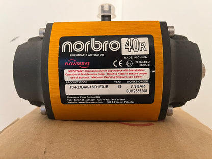 NEW Norbro 40R Pneumatic Actuator 10-RDB40-1SD1E0-E - Unused in Box