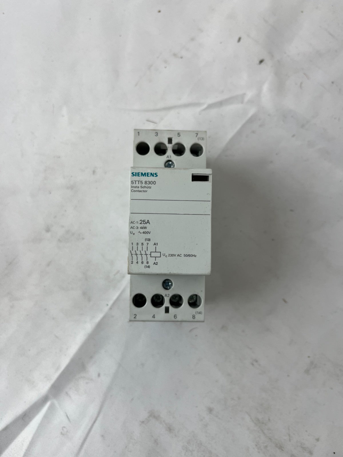 Siemens 5TT5 8300 Contactor 25A 4kW 230V Coil DIN Rail Used Spare Unit